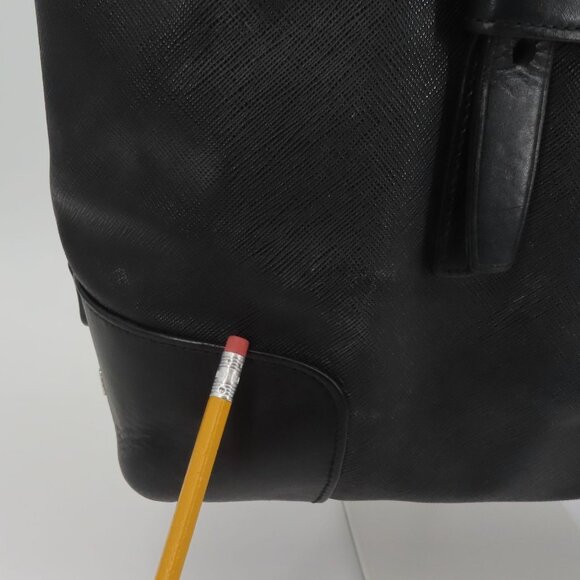 Tumi Villa Turin 73105D2 Black Canvas Work Travel Tote Handbag Purse Bag Commute - Picture 9 of 16